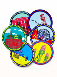 BROOKLYN Masonite Placemats - Round Set