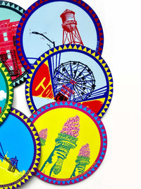 BROOKLYN Masonite Placemats - Round Set