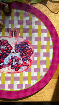 CRISP Masonite Placemat - Pomegranate