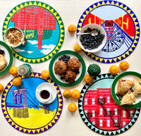 BROOKLYN Masonite Placemats - Round Set