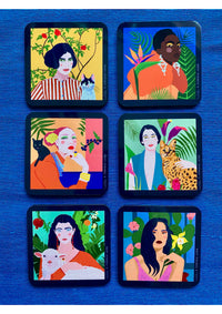 LADIES Sottobicchieri - Set da 6