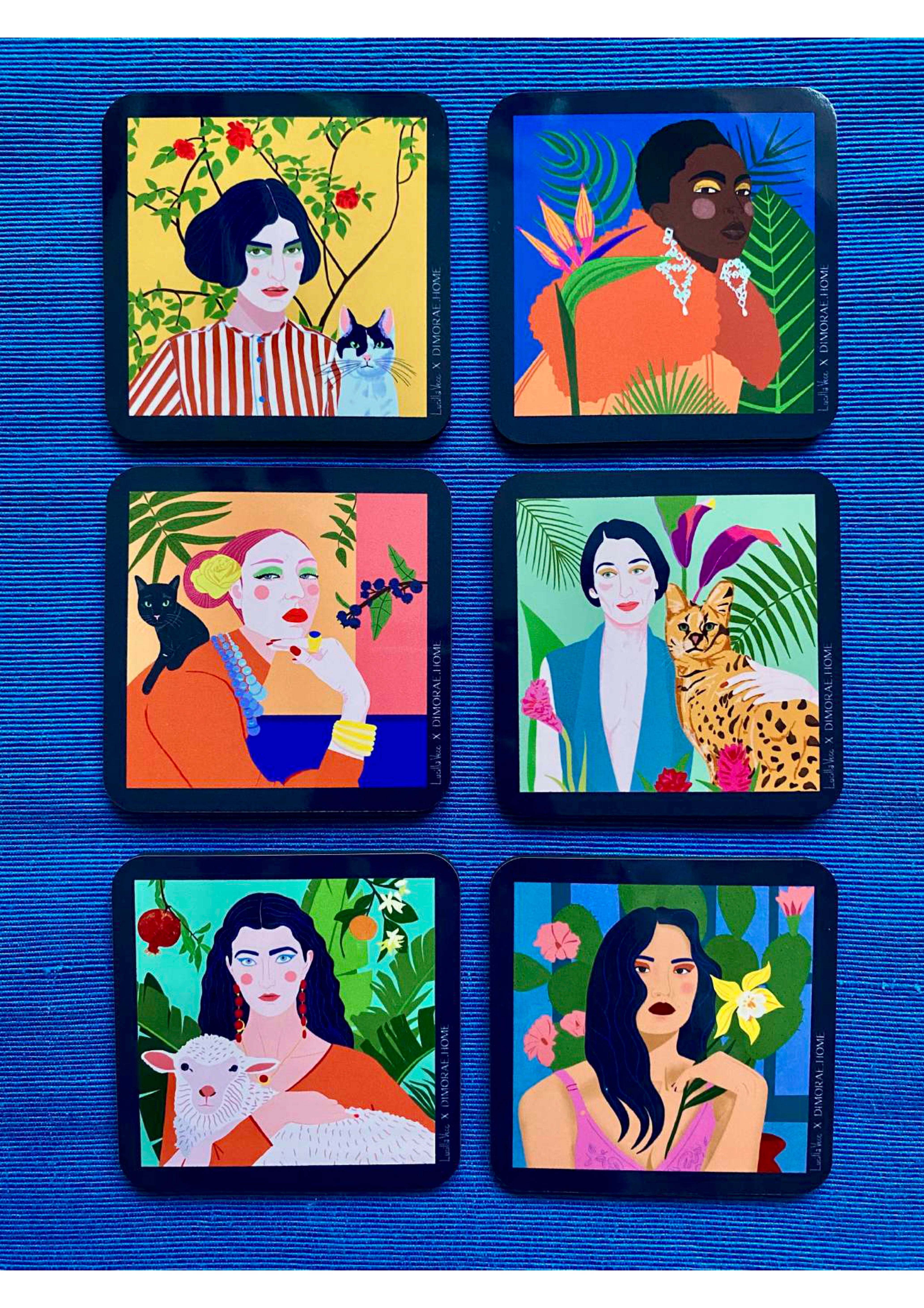 LADIES Sottobicchieri - Set da 6