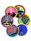 MANHATTAN Coasters - Set of 6