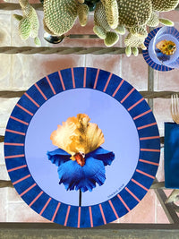 PAPER BLOOM Masonite Placemat - Blue Iris
