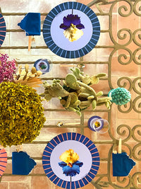 PAPER BLOOM Masonite Placemat - Purple Iris