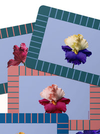 PAPER BLOOM Masonite Placemats - Rectangular Set