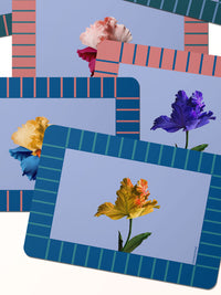 PAPER BLOOM Masonite Placemats - Rectangular Set