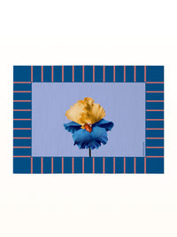PAPER BLOOM Masonite Placemat - Blue Iris