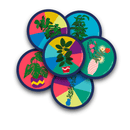 PLANTS&COLORS Coasters - Set of 6
