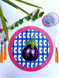 SUMMER Masonite Placemat - Eggplant