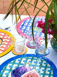 SUMMER Masonite Placemats - Round Set